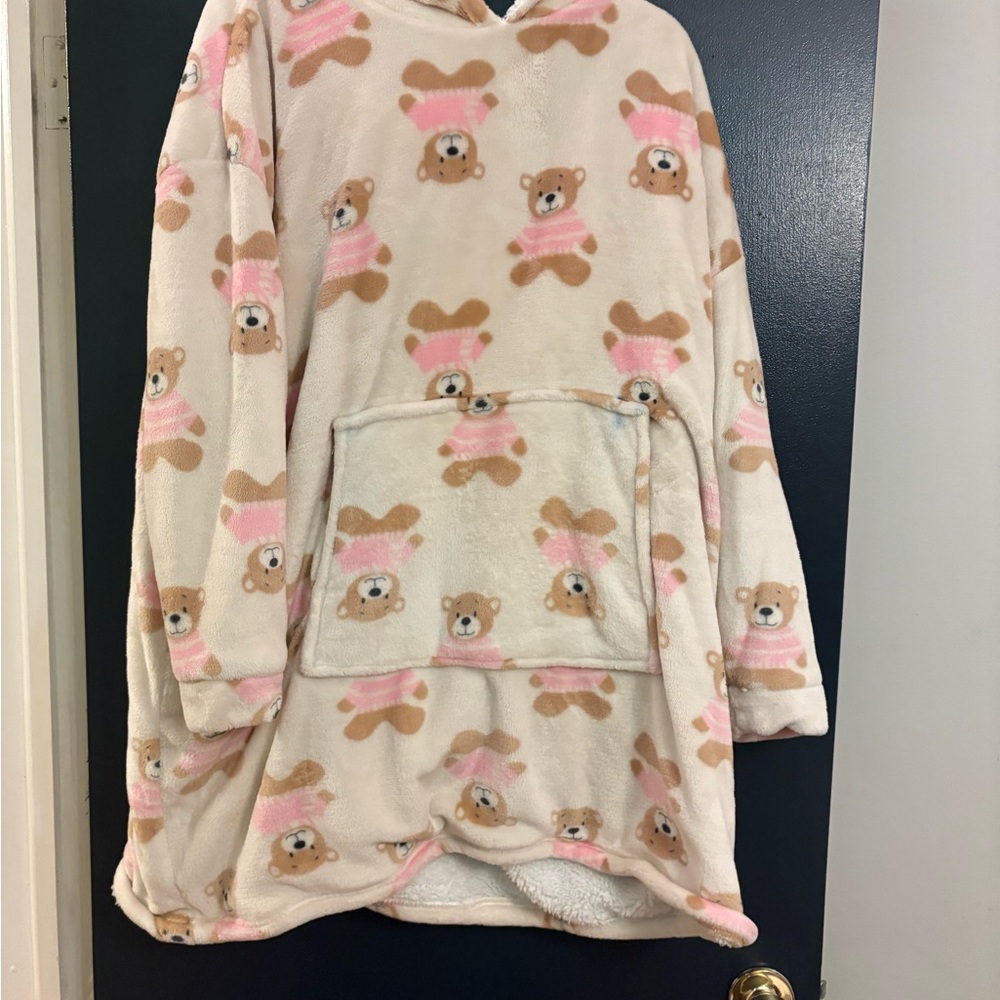 Cozy Bear Print Kids Pajamas